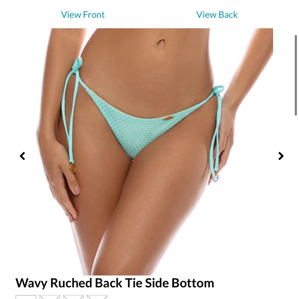 Luli Fama. Bottoms. Wavy ruched. Size small. Never worn. Brand new.